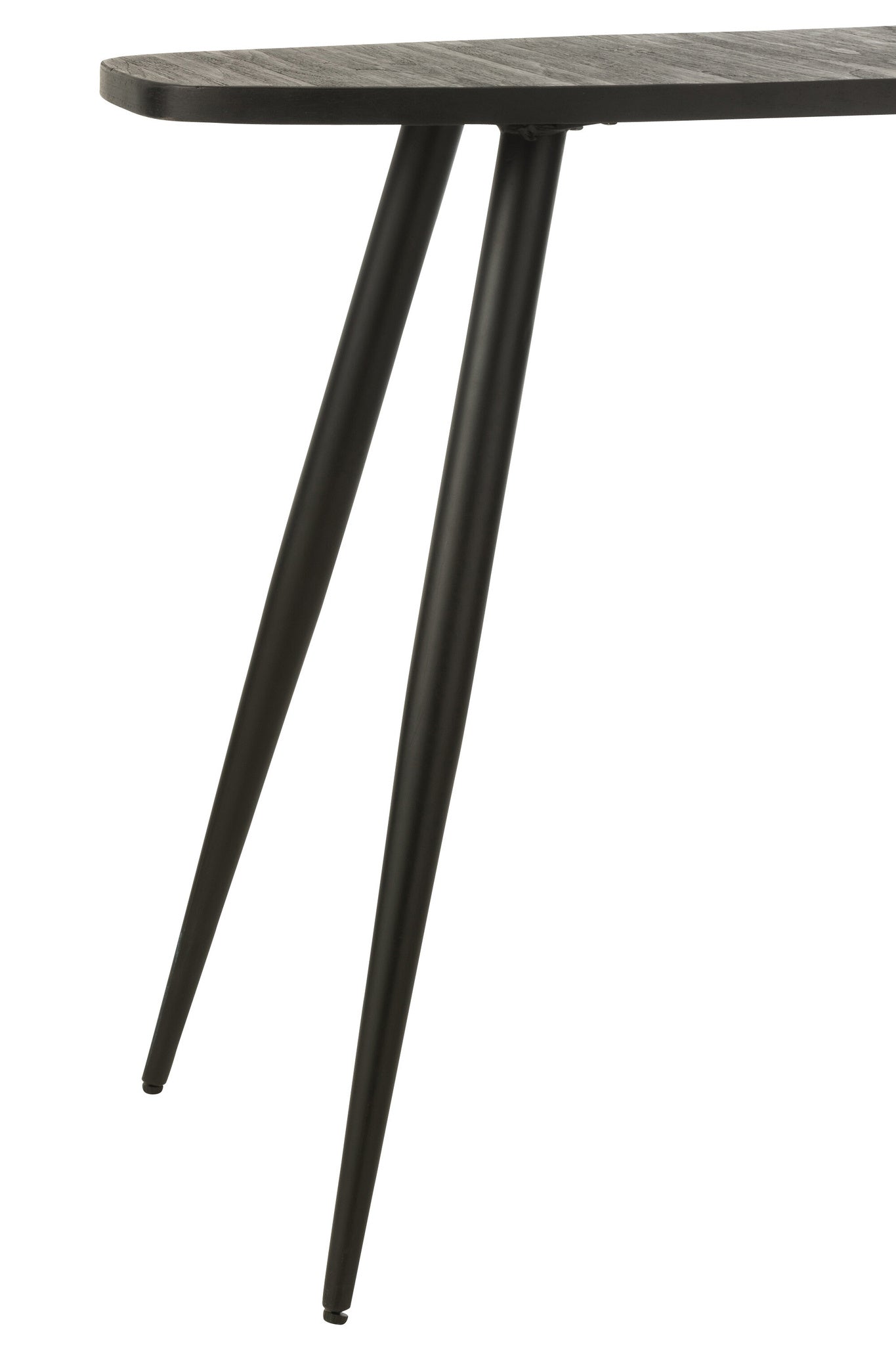 Console Ovaal Recycle Teak Zwart