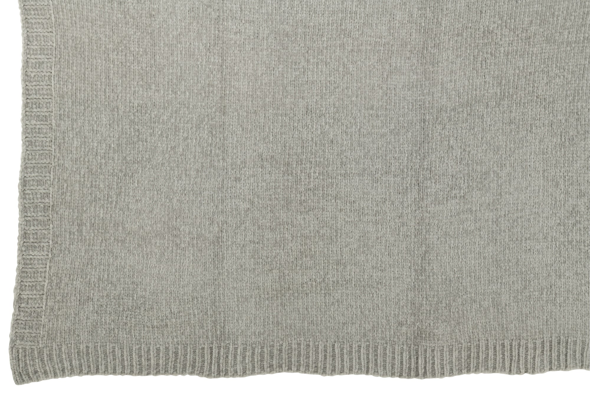 J-LINE DEKEN CHENILLE POLYESTER GRIJS