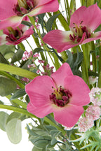 J-Line Bouquet Mix Flowers Artificial Pink
