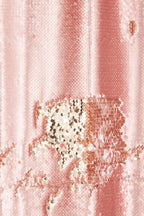 Gordijn Omkeerbare Pailletten Roze/Champagne