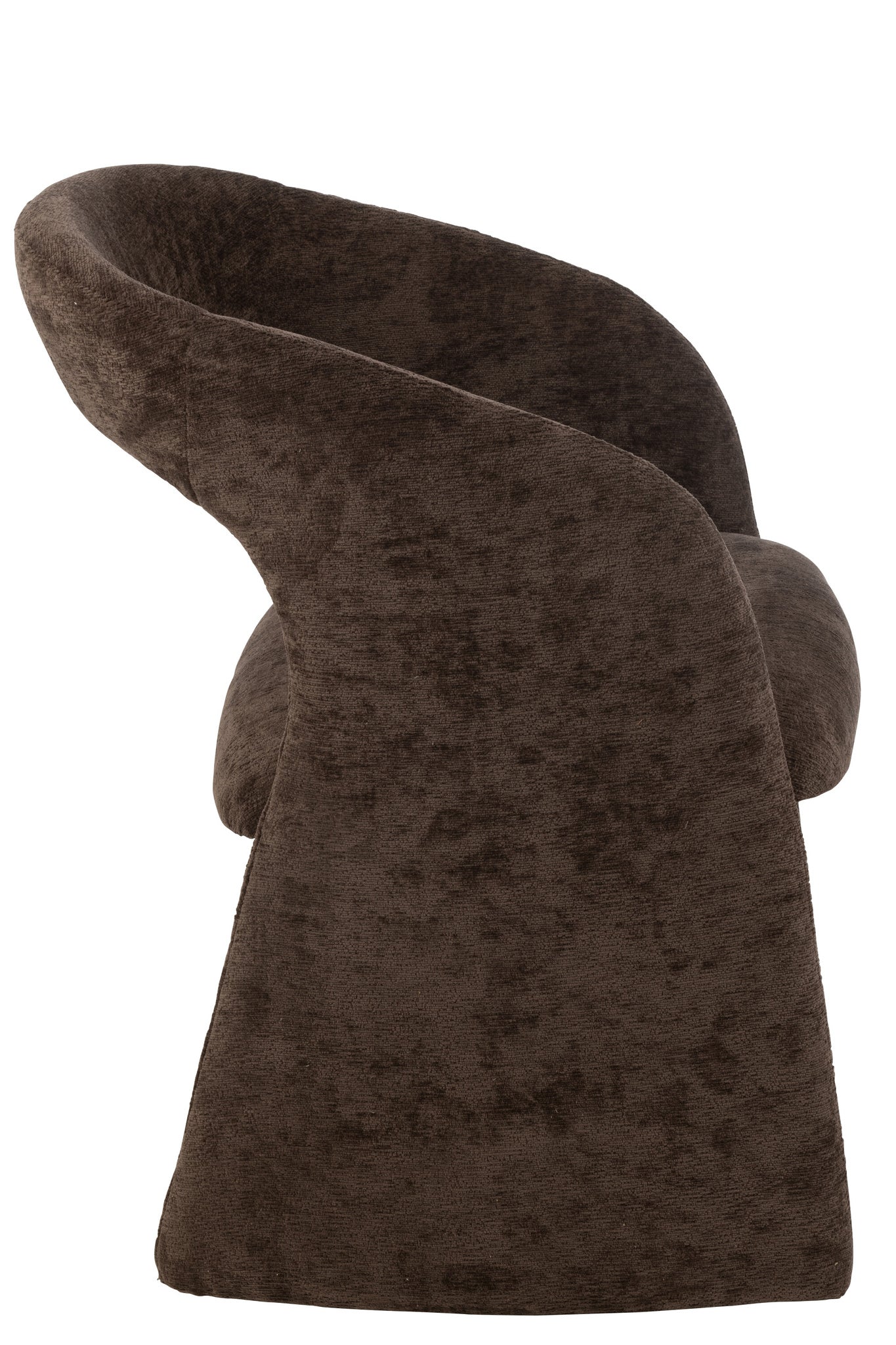 Anise stoel textiel donkerbruin