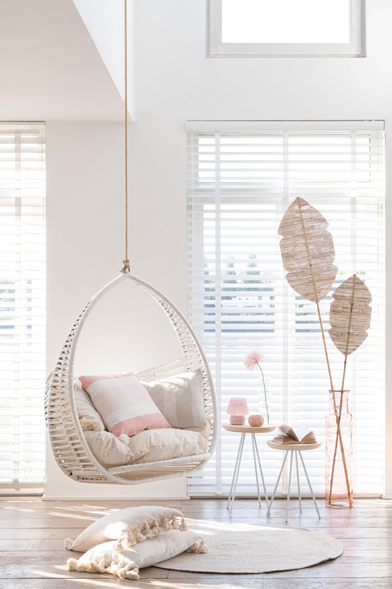Tapijt Miami Outdoor Poly Natuurlijk/Wit Medium