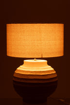 Tafellamp terracotta beige