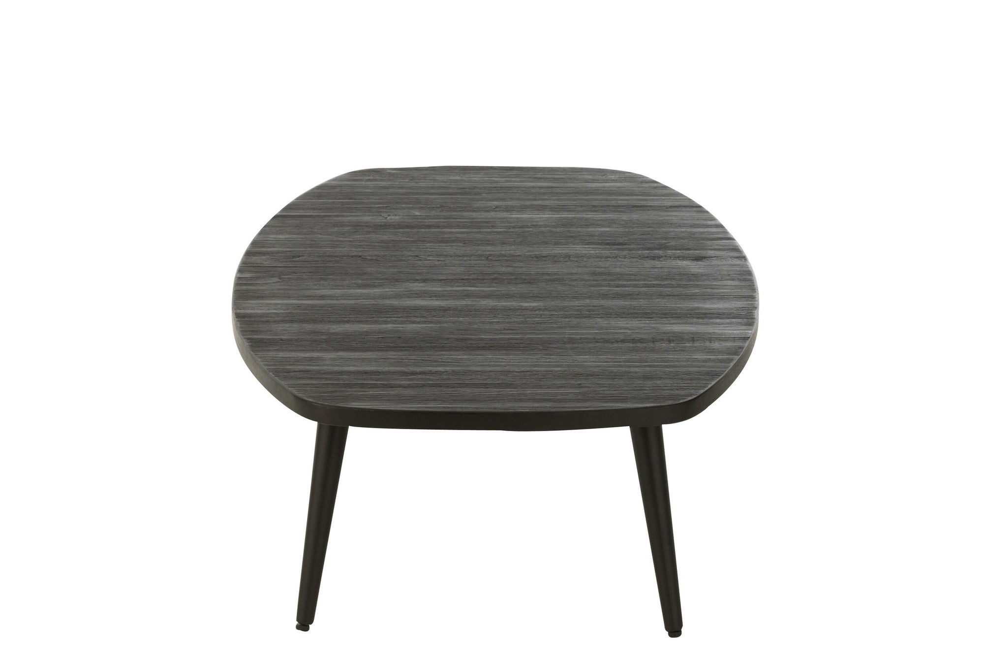 Salontafel Rechthoekig Gerecycled Teak Zwart