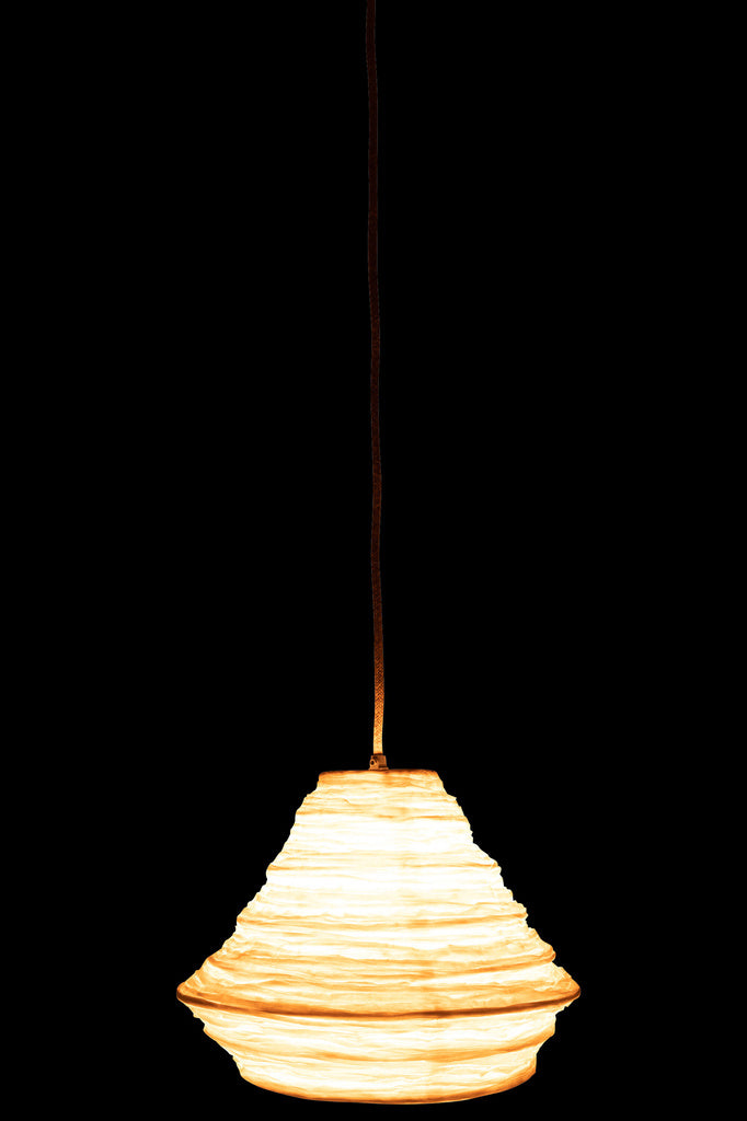 J-LINE HANGLAMP NEST RAFFIA WIT