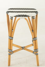 J-LINE KRUK ROTAN ZWART/WIT GROOT