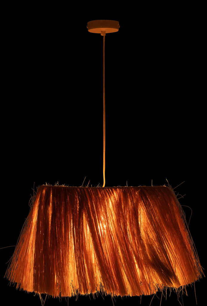 J-LINE HANGLAMP BAHAMAS METAAL/ZEEGRAS NATUREL