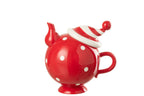 J-LINE THEEPOT KERSTMUTS DOLOMIET KERST ROOD/WIT