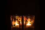 J-LINE THEELICHTHOUDER POSY MEDIUM GLAS MIX (SET VAN 2)