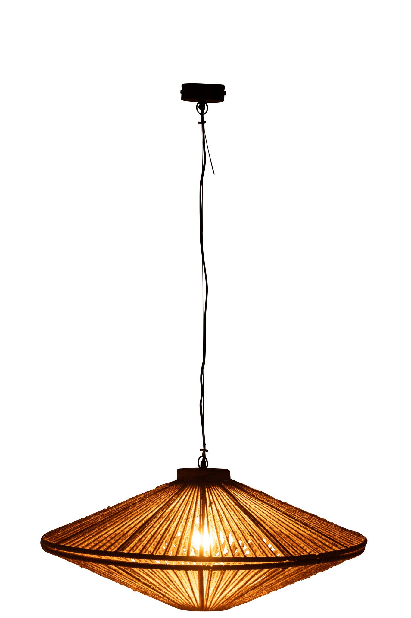 Hanglamp Ovni IJzer/Jute Naturel Middelgroot
