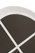 J-LINE WANDSPIEGEL ROND METAAL/GLAS WIT SMALL