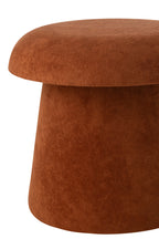 Paddenstoelkruk MDF terracotta klein