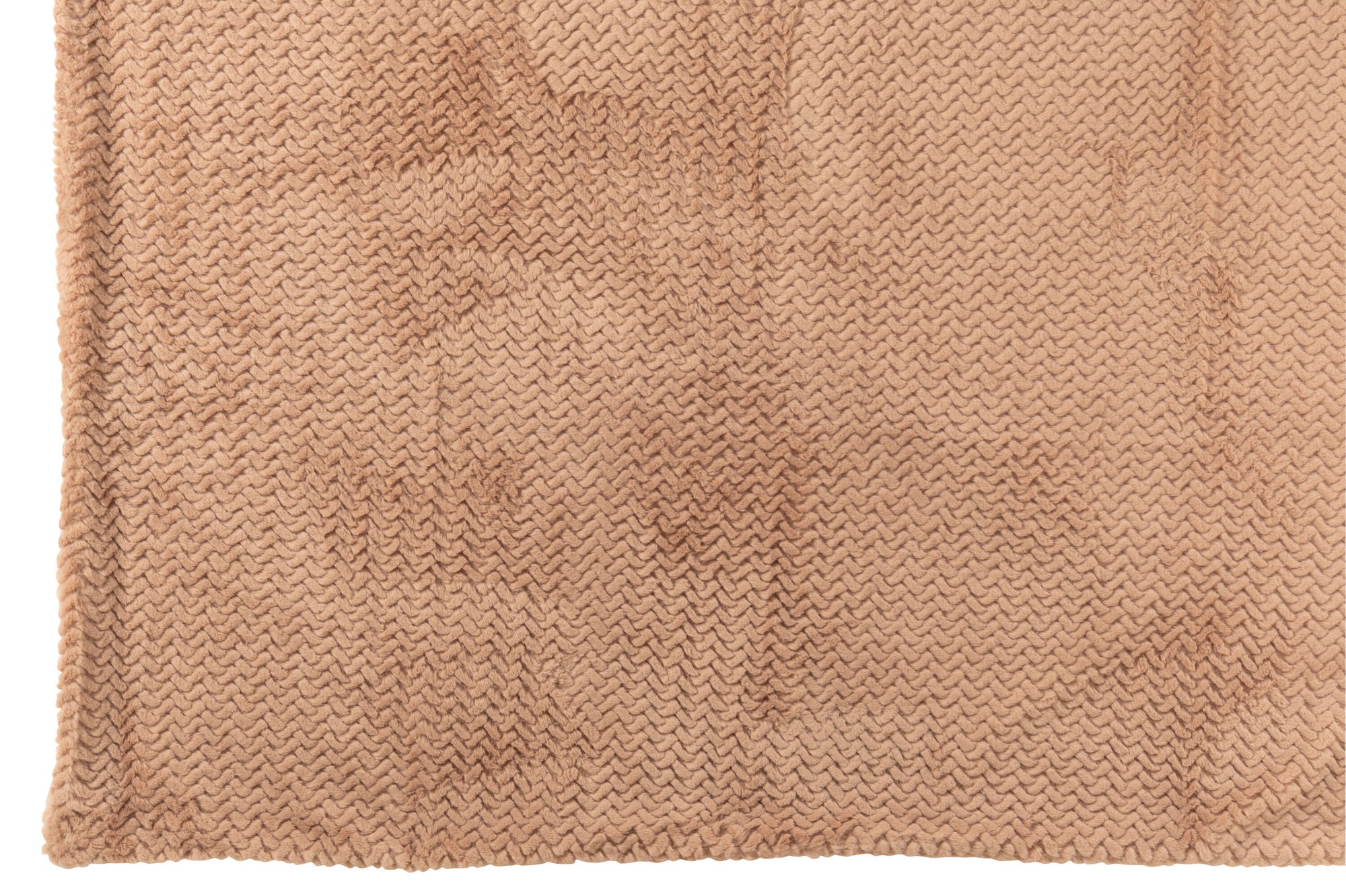 J-LINE DEKEN VAN POLYESTER KAMEEL