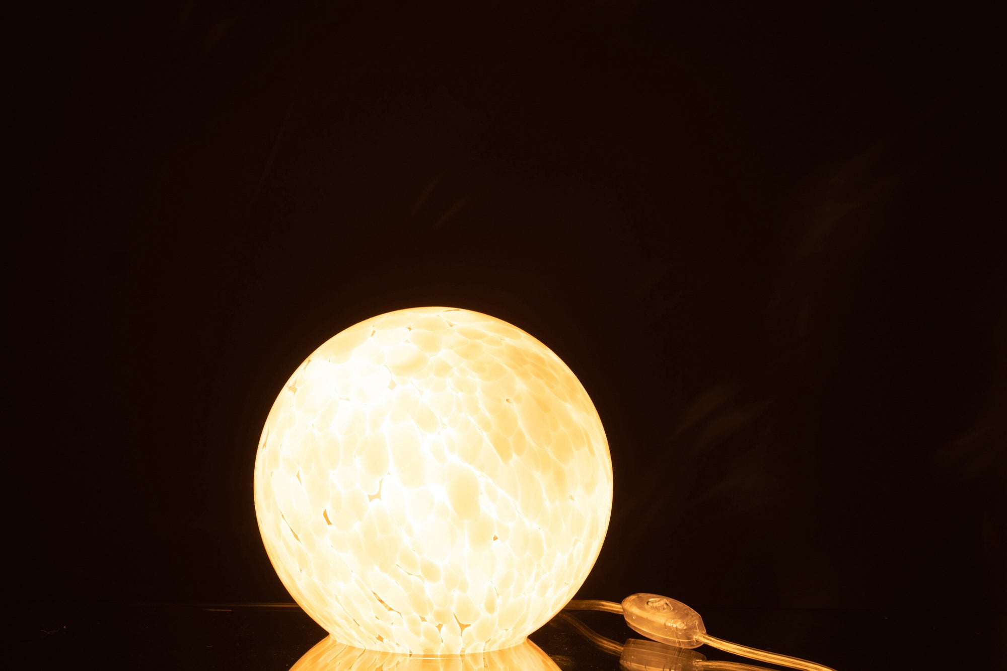 Lamp Melissa Rond Glas Beige Klein