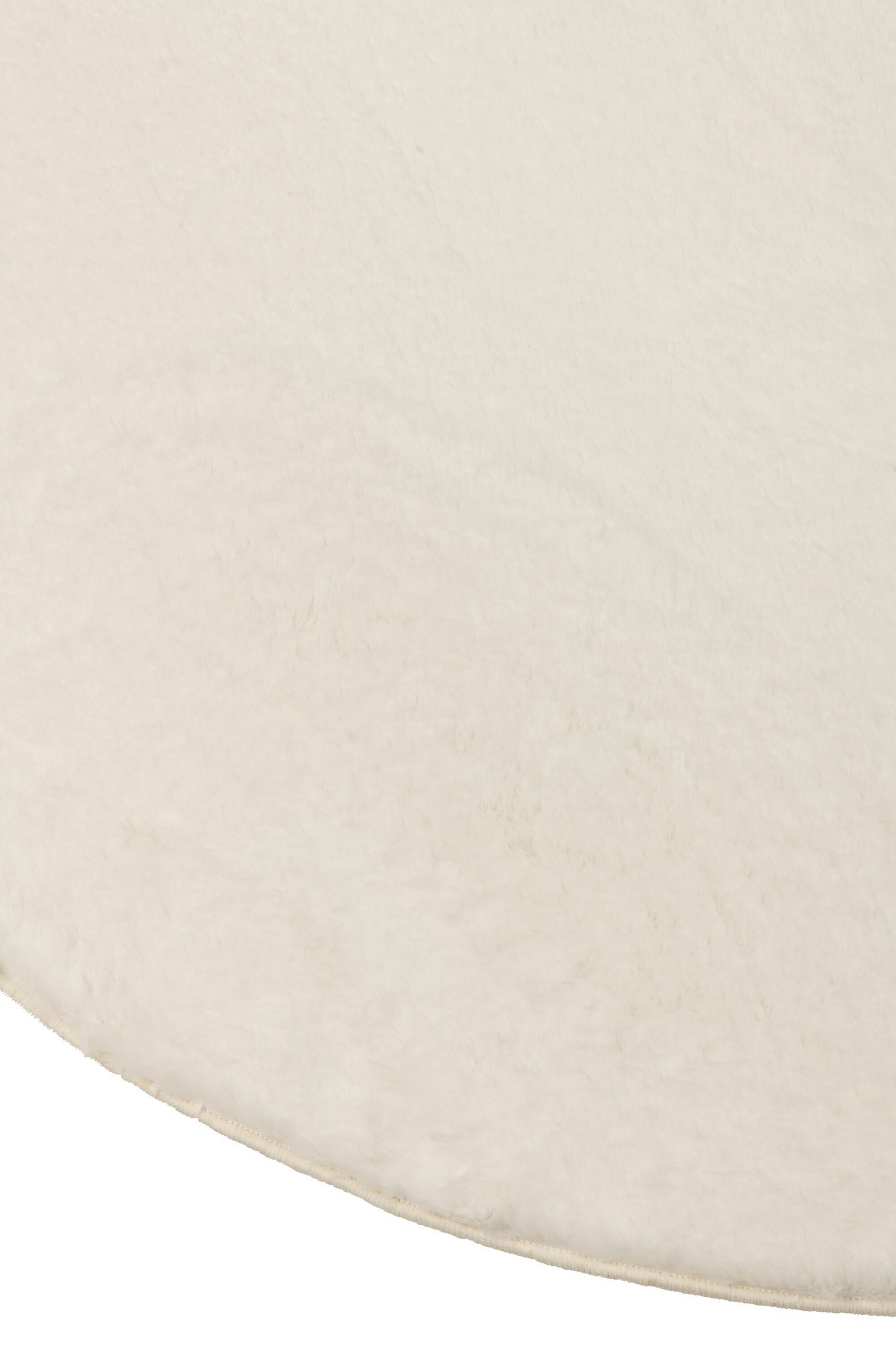 Rug Cutie Ronde Polyester Wit