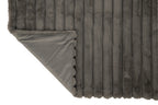 J-LINE PLAID RIBFLUWEEL POLYESTER DONKERGRIJS