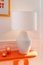 Tafellamp Henri keramiek wit