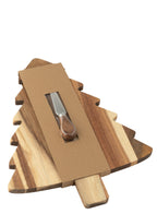 J-LINE KAASPLANK + KAASMES KERSTBOOM KRIJTBORD NATUURLIJK