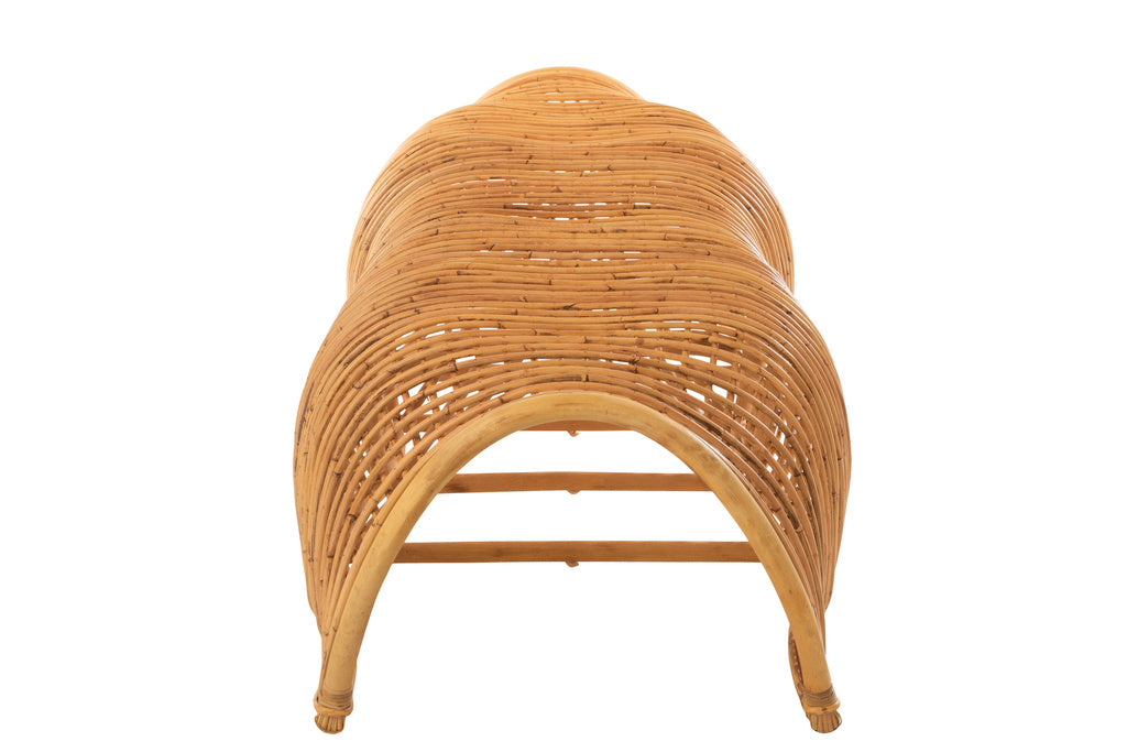 J-Line Bench Roni Rattan Natural