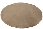 Rug Cutie Ronde Polyester Taupe