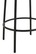 J-LINE BARKRUK BOUCLÉ TRIPLEX/POLYESTER GRIJS/ZWART