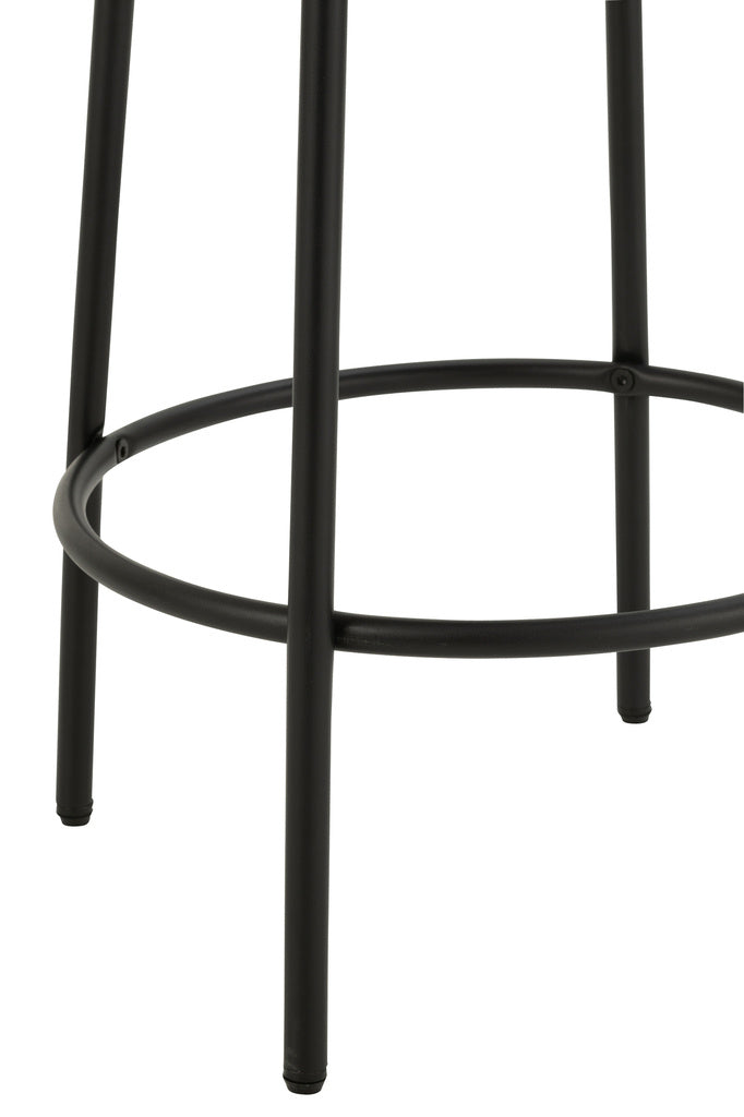 J-LINE BARKRUK BOUCLÉ TRIPLEX/POLYESTER GRIJS/ZWART