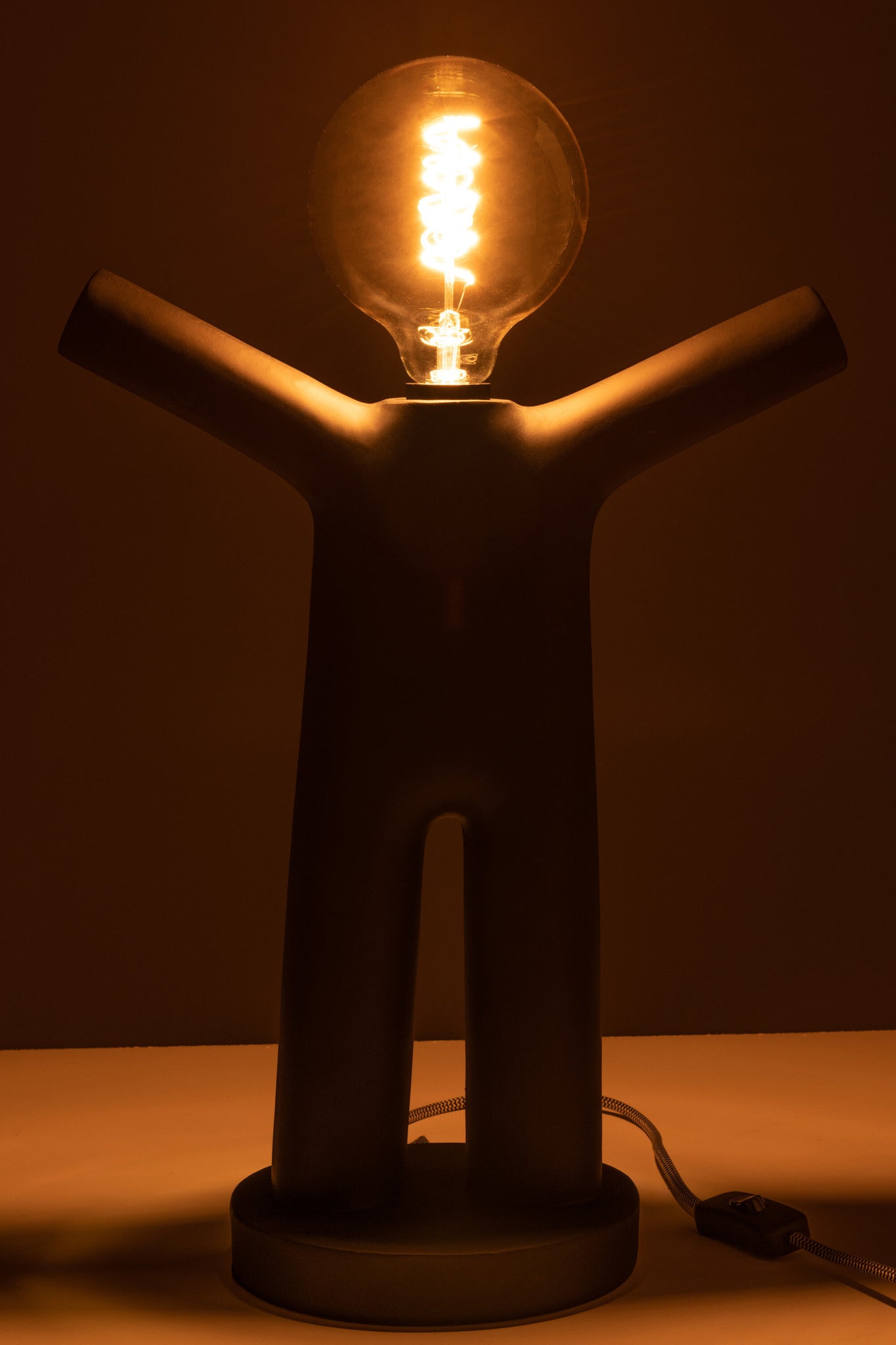Lamp P'tit Maurice Poly Zwart