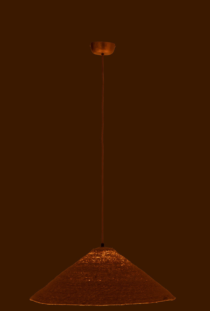 J-LINE HANGING LAMP HAT MOONJ GRASS – NATURAL SMALL