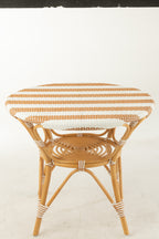 Eettafel Rotan Beige/Wit