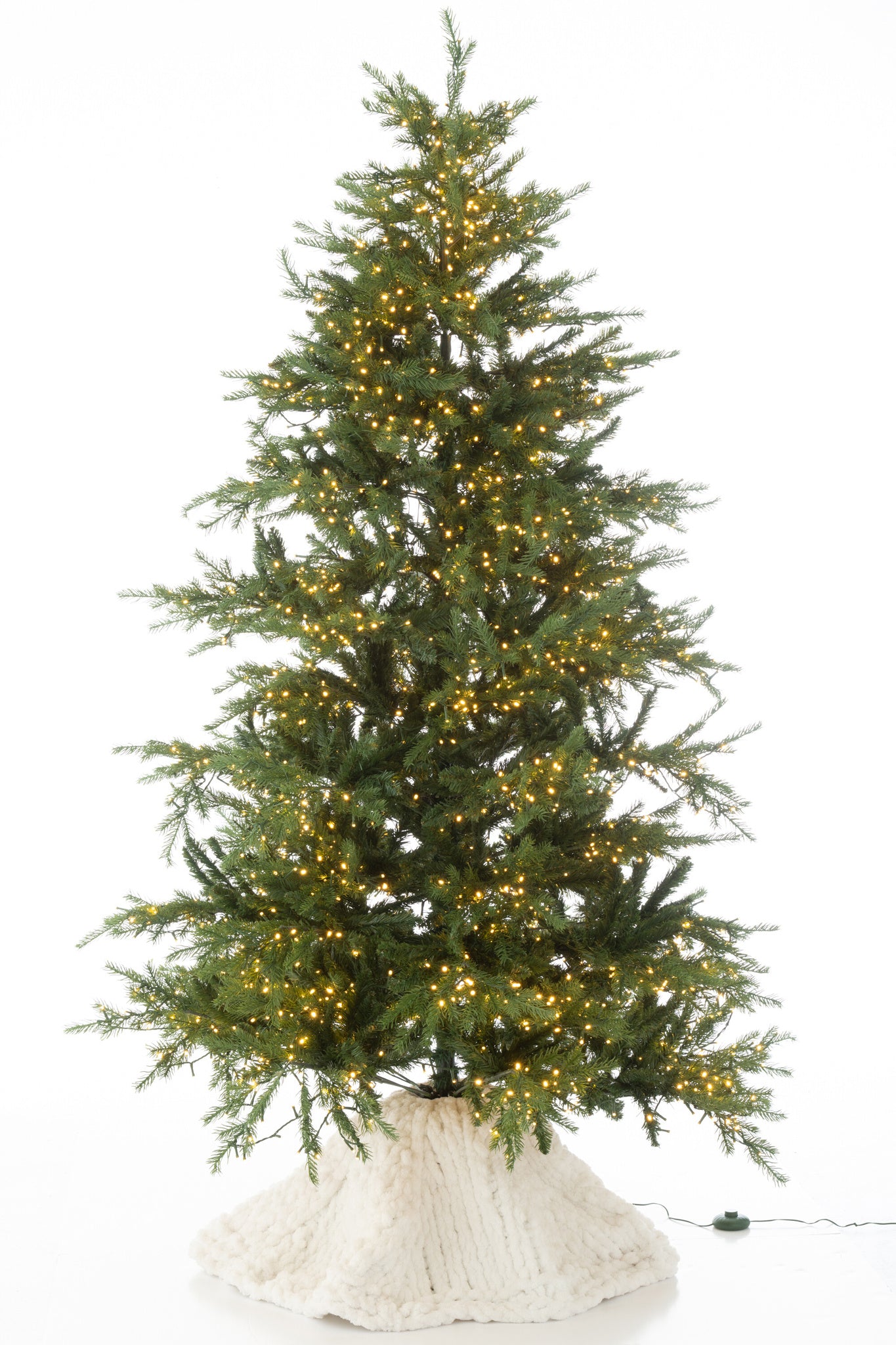 J-LINE KERSTBOOMROK GEBREID POLYESTER WIT