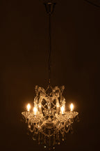 Plafondlamp kroonluchter antiek doorzichtig glas
