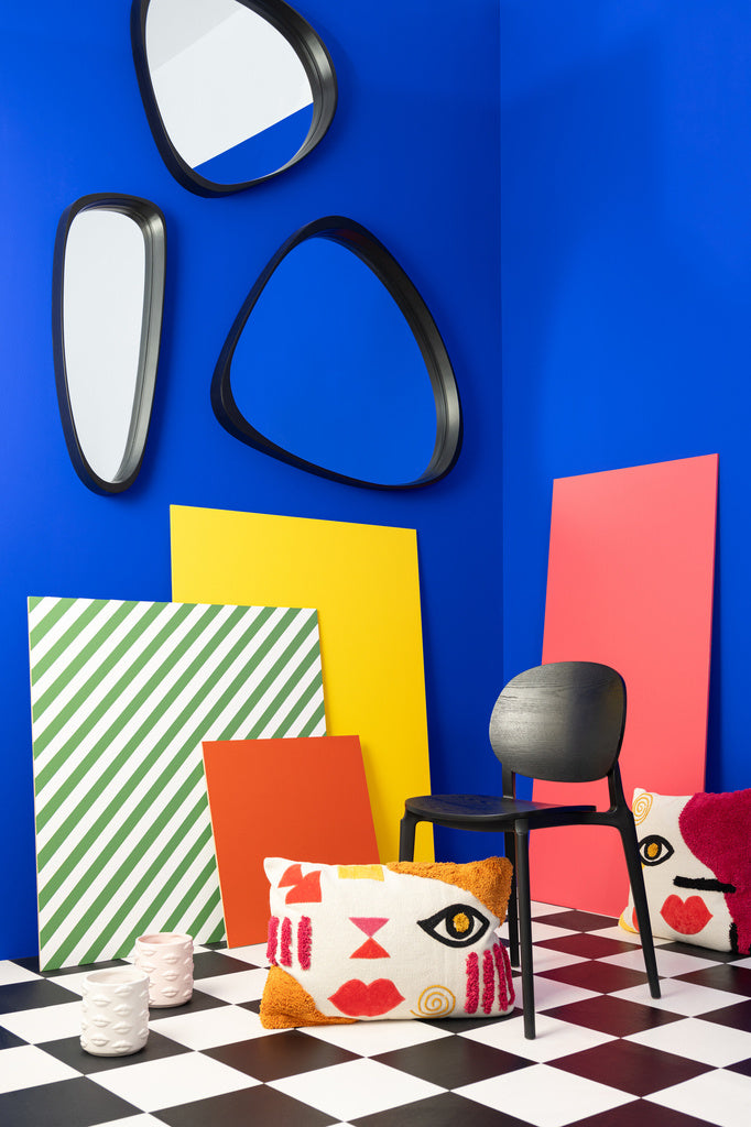 J-Line Bloempot Kiss Dolomiet Roze 2 stuks