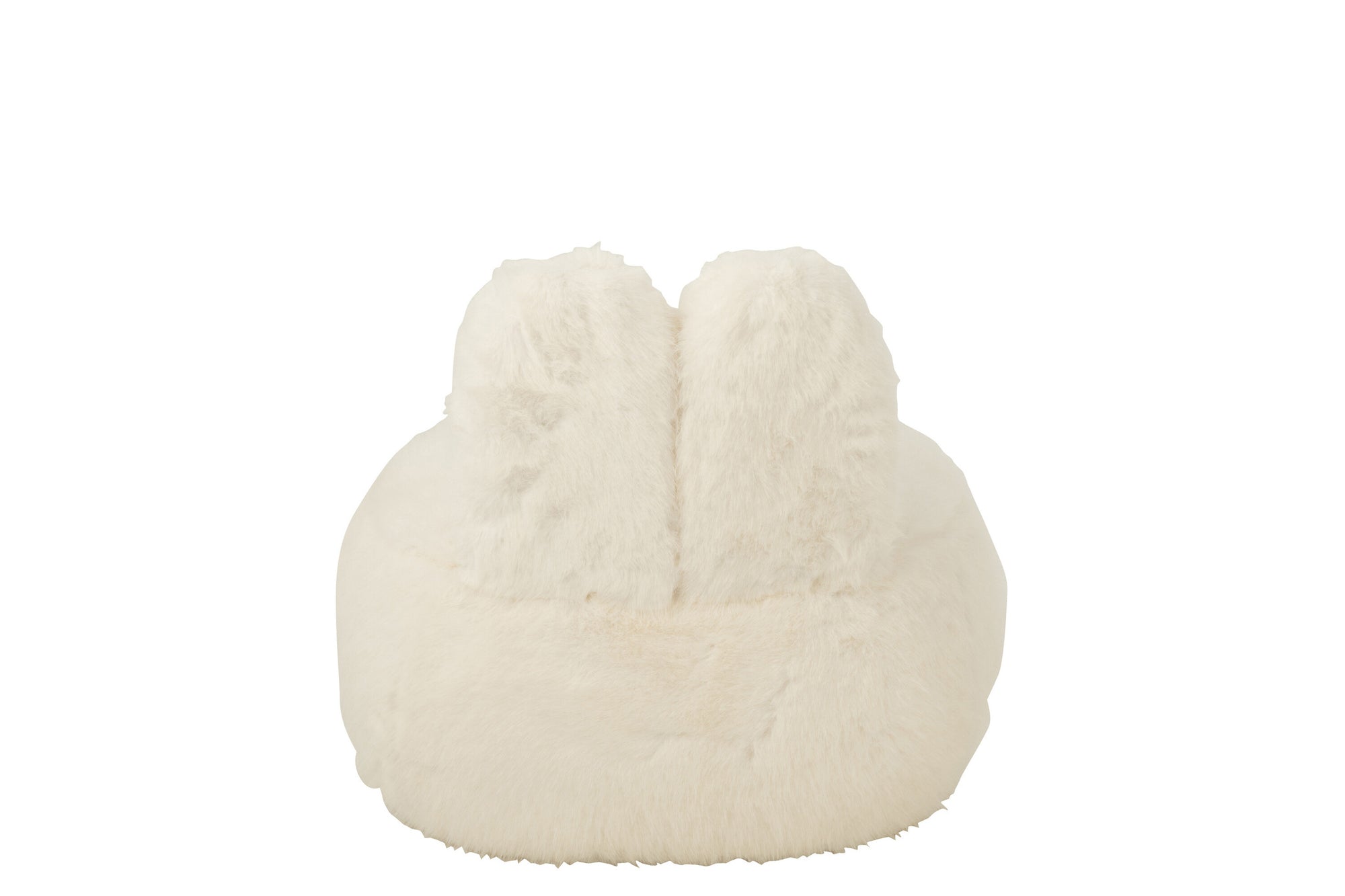 Bontkruk met konijnenoren, wit hout