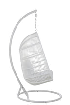 J-LINE HANGSTOEL OVAAL STAAL WIT