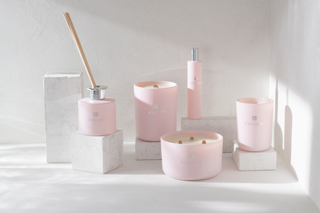 J-LINE GEURKAARS EXCELLENT GLAS ROZE LARGE – 40 UUR