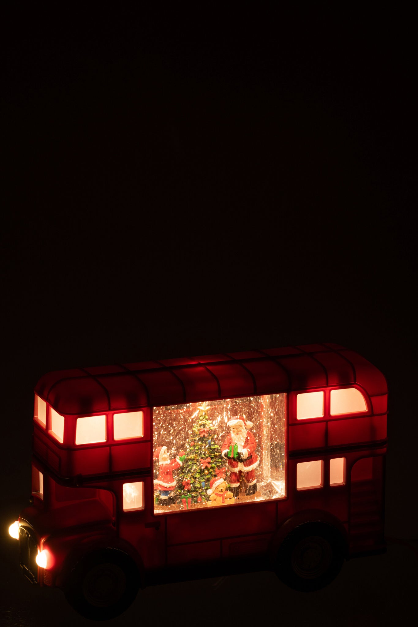 J-LINE BUS LED + MUZIEK KERSTMAN PLASTIC MULTICOLOR