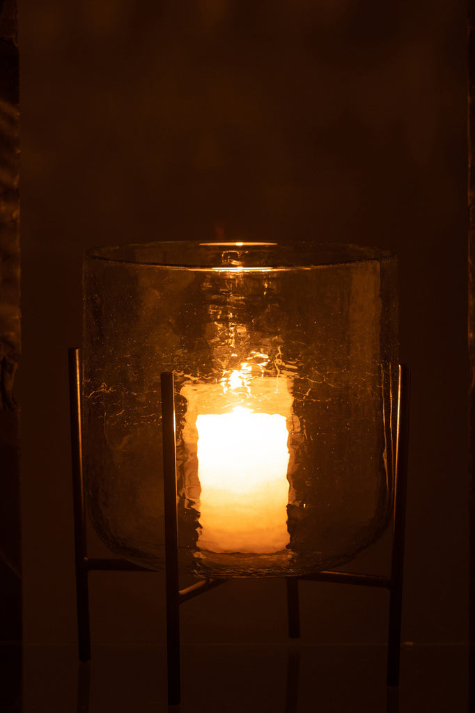 J-LINE HURRICANE OP STANDAARD – GLAS/ZIJDELINGSE STANDAARD TRANSPARANT GROOT