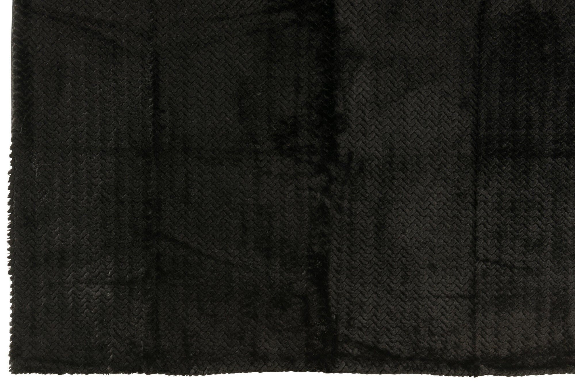 J-LINE DEKENTJE POLYESTER ZWART