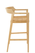 J-LINE BARKRUK EMMA – TEAK/RATTAN – NATUUR – 100 CM