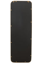 J-LINE RECHTHOEKIGE SPIEGEL MONA IJZER/GLAS GOUD