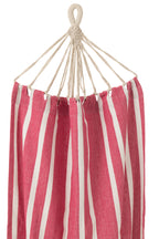 J-LINE HANGMAT STREPEN – KATOEN/POLYESTER ROZE/WIT