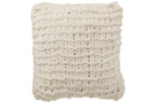 Kussen Gebreid Polyester Wit