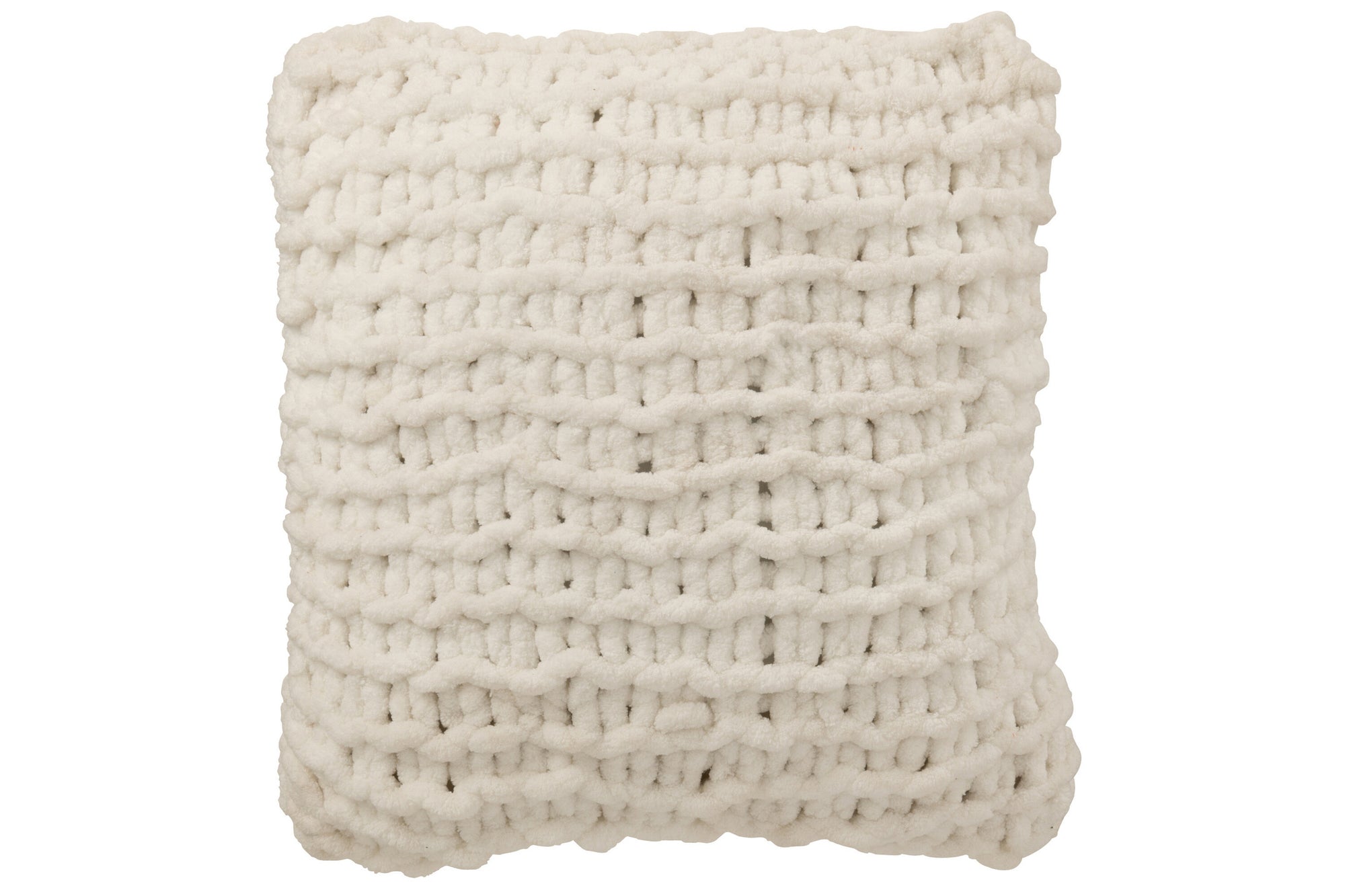Kussen Gebreid Polyester Wit