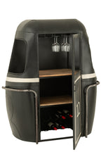 Bar Kast Kabel Auto Ijzer/Mangohout Zwart/Wit