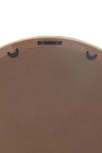 J-LINE RONDE WANDSPIEGEL ROTAN/GLAS NATUREL MEDIUM