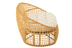 J-LINE 2-PERSOONS SOFA LISE + KUSSEN – ROTAN/TEXTIEL – NATURAL/WHITE – 137 CM