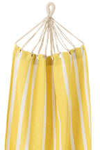 J-LINE HANGMAT STREPEN – KATOEN/POLYESTER FELGEEL/WIT