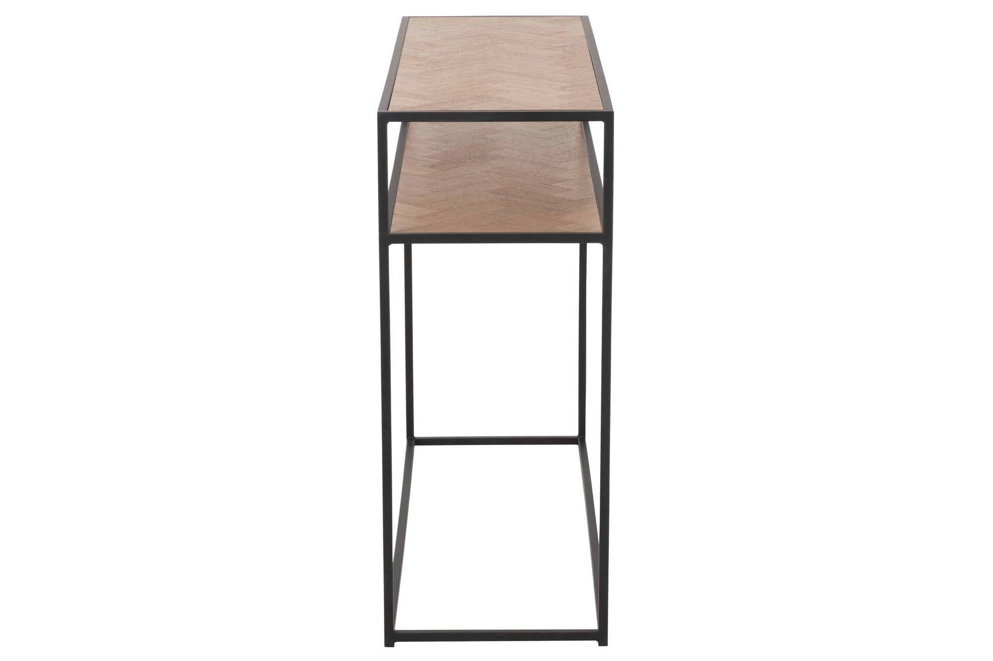 Console Zigzag Hout/Metaal Natuur/Zwart