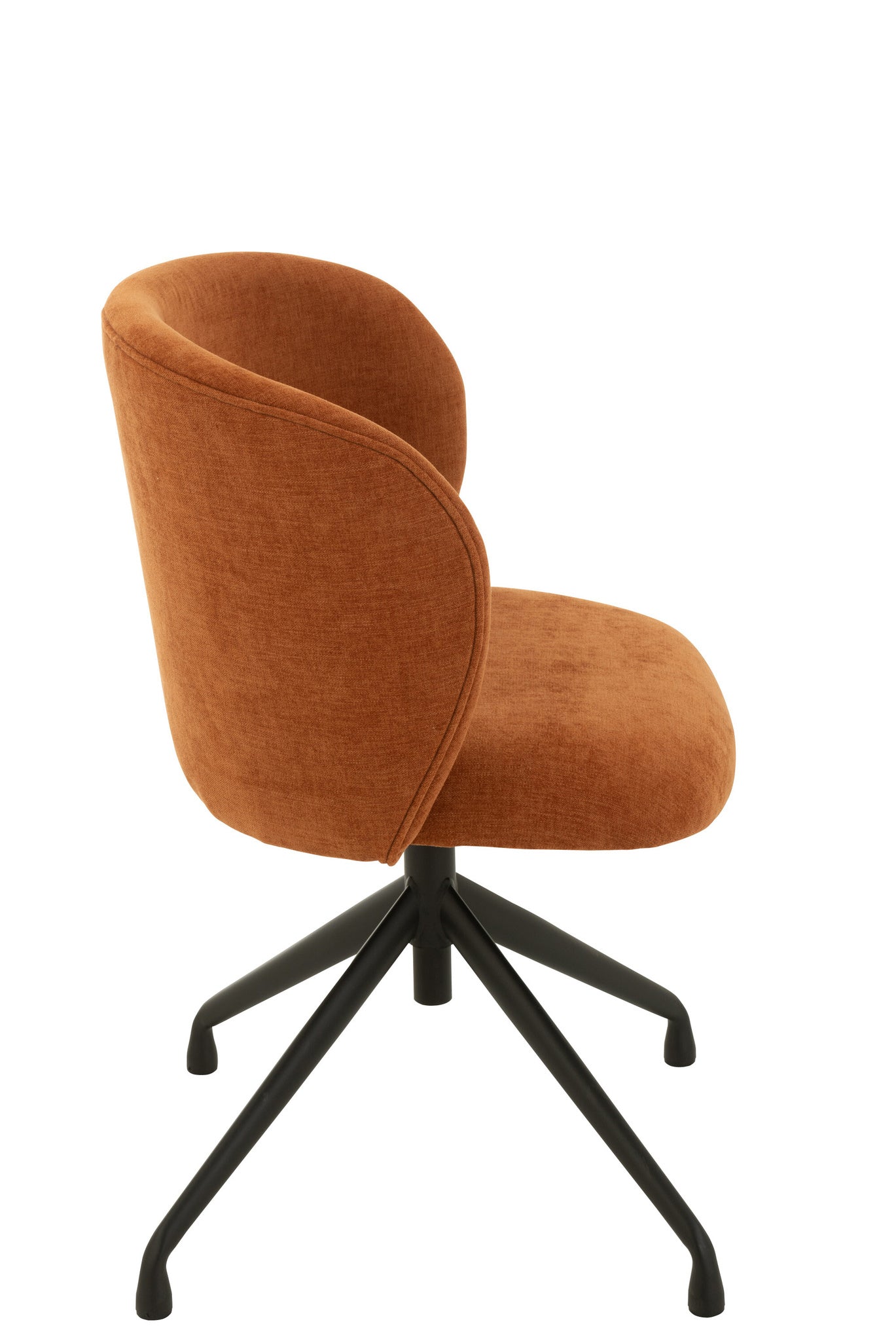 Stoel draaibaar/omhoog/omlaag textiel roestkleurig