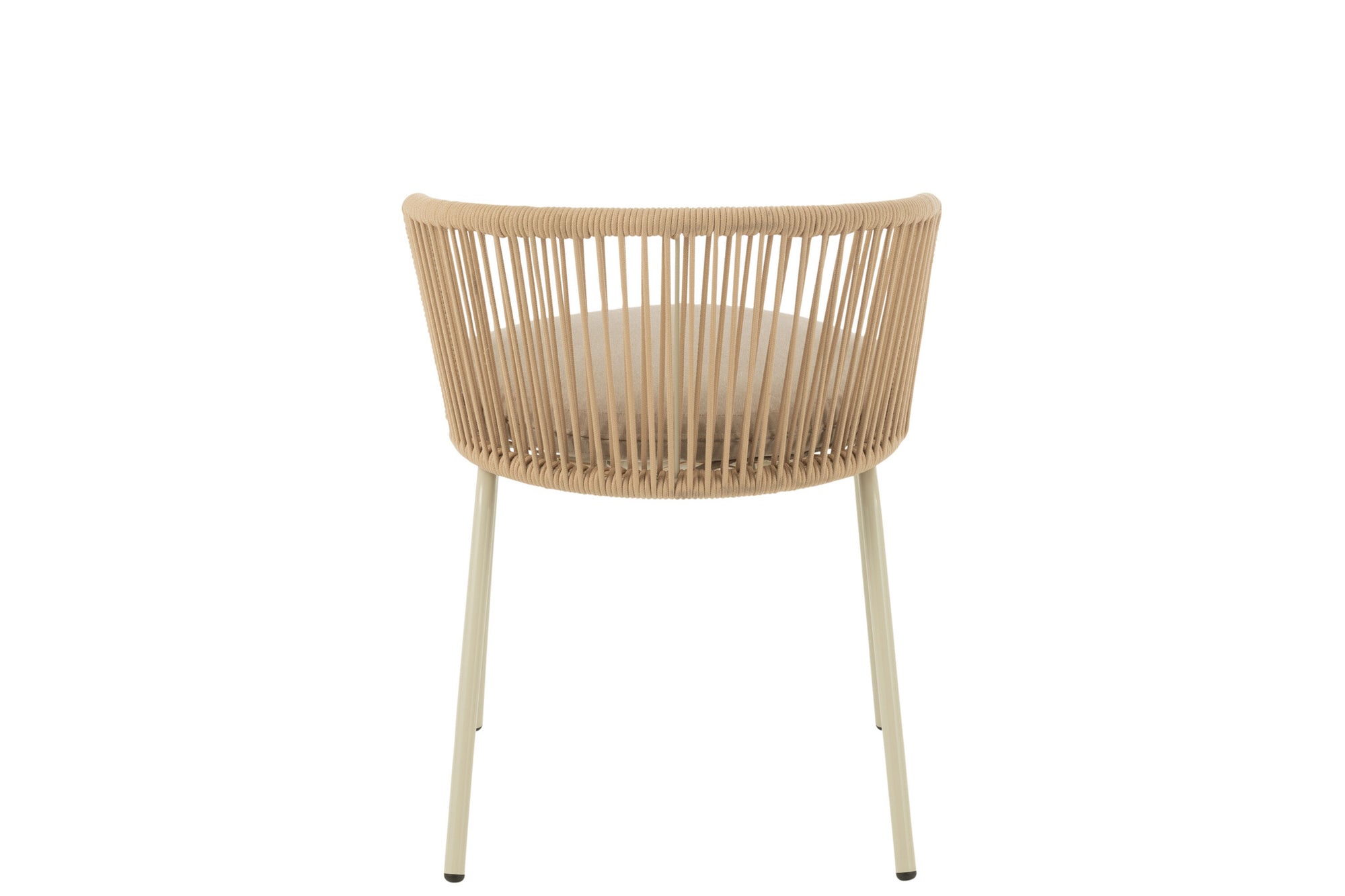 Stoel Toa Staal/Koord Beige